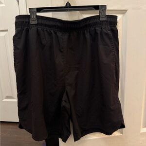 Reebok Black Athletic Shorts Lightweight - Elastic Waist